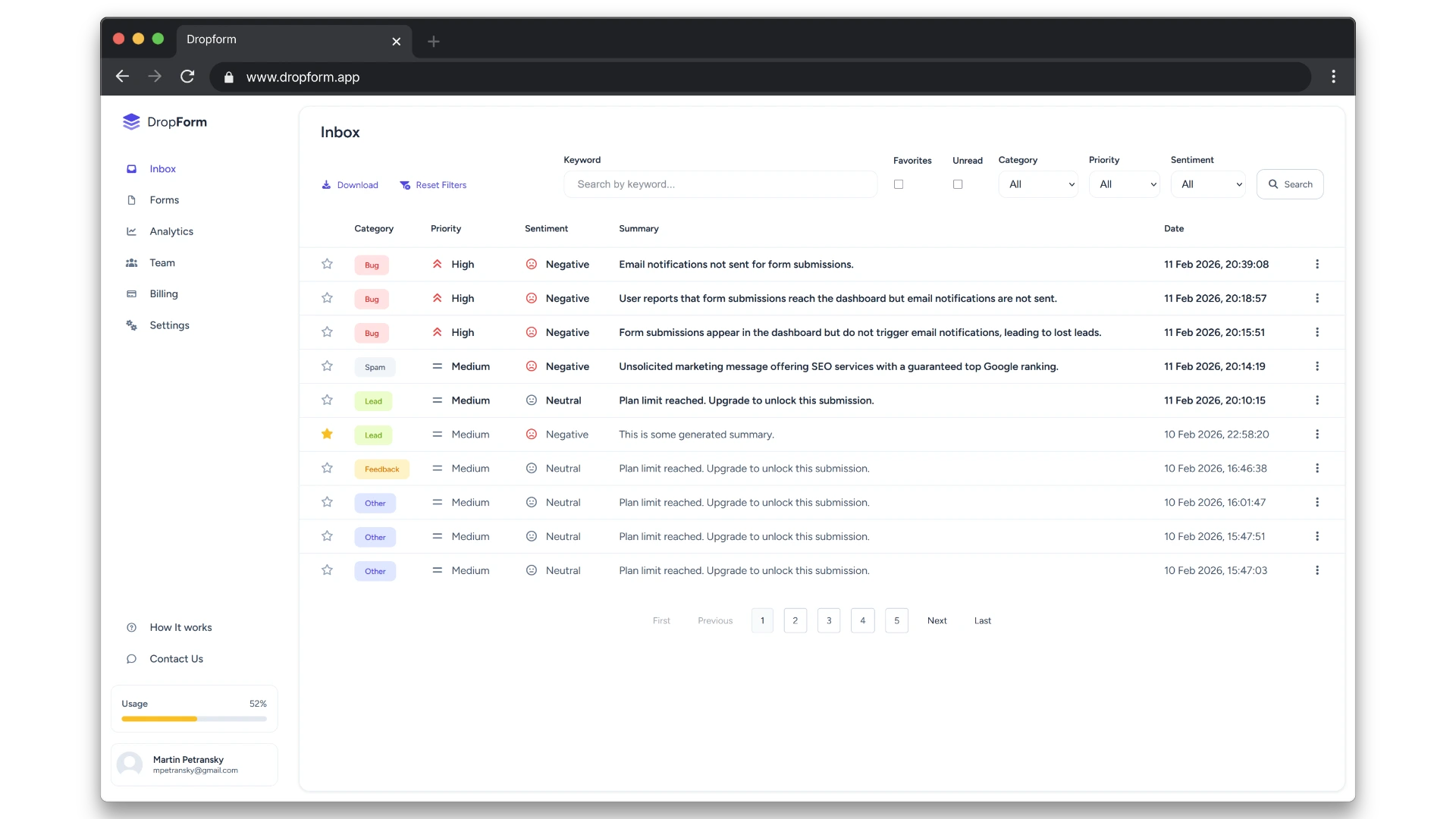 Why DropForm Treats Form Submissions Like an Email Inbox